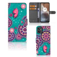 Motorola Moto G32 Hoesje Cirkels en Vlinders - thumbnail