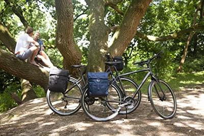 New Vigo double - sportieve dubbele fietstas, zwart - thumbnail