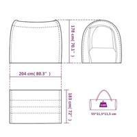 VidaXL Opbergtent waterdicht blauw - thumbnail