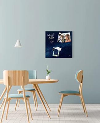 Sigel SI-GL273 Glasmagneetbord Artverum Galaxy 48x48 cm Donkerblauw