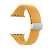 Siliconen bandje - Folding Buckle - Oker - Geschikt voor Apple Watch 38mm / 40mm / 41mm / 42mm - thumbnail