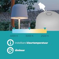 Eglo TafellampMannera oplaadbaar grijs - 901878 - thumbnail