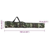 VidaXL Hengeltas 160 cm camouflage oxford stof groen - thumbnail