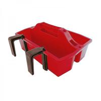 Draagbak met ophanghaak rood - thumbnail