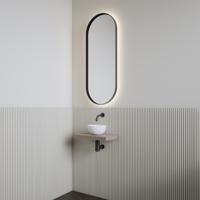 Fonteinset | BWS Leto | Planchet Taupe | Waskom Mat Wit - thumbnail