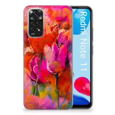 Hoesje maken Xiaomi Redmi 10 | Redmi Note 11 4G Tulips Hoesje maken Xiaomi Redmi 10 | Redmi Note 11 4G Tulips