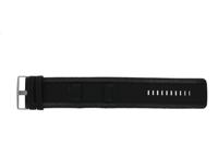 Horlogeband Fossil JR9498 Onderliggend Leder Zwart 22mm - thumbnail