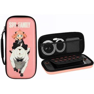 Bescherm- en draagtas - Nintendo Switch 2 - Konix - Spy x Family - Accessoire-opbergtas - Anya en Bond Forger - Roze
