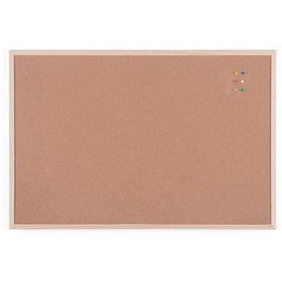 Bi-Office kurkbord met houten kader, ft 90 x 60 cm