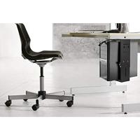 SpeaKa Professional SP-6353552 PC-houder Onder tafel, Verticaal Zwart Belastbaar tot: 10 kg - thumbnail