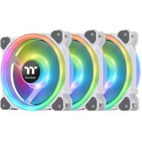 Thermaltake Riing Trio 12 RGB Radiator Fan White TT Premium Edition PC-ventilator Wit (b x h x d) 120 x 25 x 120 mm Incl. LED-verlichting - thumbnail