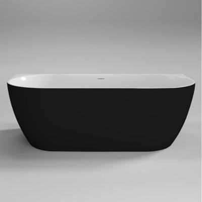 Half Vrijstaand Bad Sanilux Moon 180x80x60 cm Zwart Wit Sanilux Half Vrijstaand Bad Sanilux Moon 180x80x60 cm Zwart Wit Sanilux