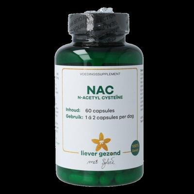 Liever Gezond NAC n-acetyl cysteine 600mg 60 Vegetarische capsules