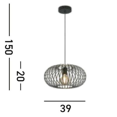 Searchlight PlafondlampAvery - 59901-1BK