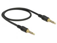 DeLOCK 85592 0.5m 3.5mm 3.5mm Zwart audio kabel - thumbnail