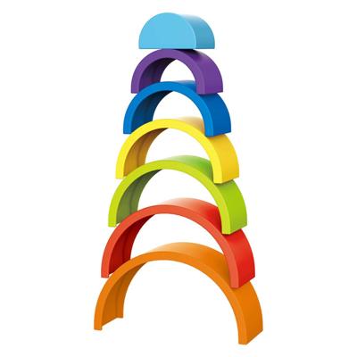 Toi-Toys Little stars regenboog stapeltoren 7-delig