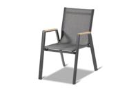 Hartman Tuinstoel 'Aruba' Teakhout, kleur Antraciet - thumbnail