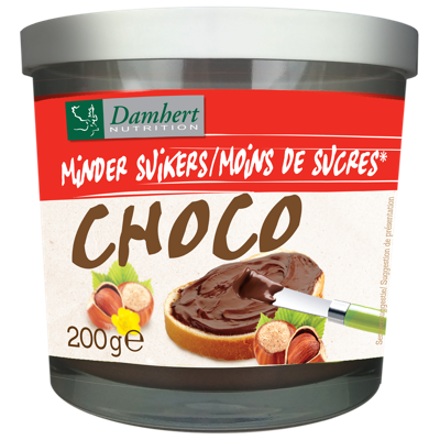 Damhert Minder Suikers Chocopasta