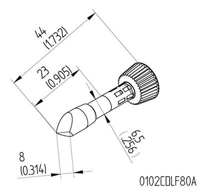 Ersa 0102CDLF80A Soldeerpunt Beitelvorm Grootte soldeerpunt 8 mm Inhoud: 1 stuk(s) Ersa 0102CDLF80A Soldeerpunt Beitelvorm Grootte soldeerpunt 8 mm Inhoud: 1 stuk(s)