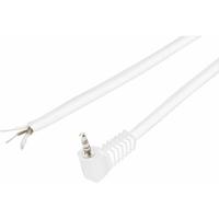 TRU COMPONENTS 1582538 Jackplug 3,5 mm Stekker, haaks Aantal polen: 3 Stereo Wit 1 stuk(s) - thumbnail