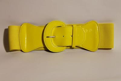 Stretchriem neon geel