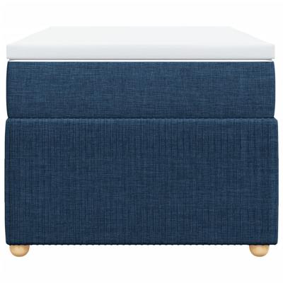 Boxspring met matras stof blauw 90x190 cm - thumbnail