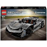 LEGO technic 42173 koenigsegg jesko absolut grijze hypercar - thumbnail