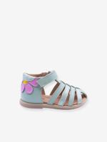 Leren babysandalen 4251B021 Babybotte® blauwgroen - thumbnail