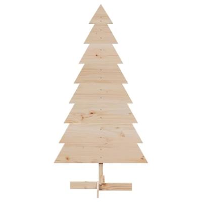 Kerstdecoratie kerstboom 150 cm massief grenenhout