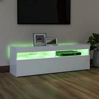Tv-meubel met LED-verlichting 120x35x40 cm wit - thumbnail