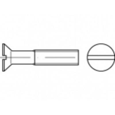 TOOLCRAFT TO-5452266 Verzonken schroeven M2 8 mm Sleuf Messing 200 stuk(s)