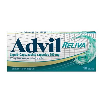 Advil Reliva liquid caps 200mg 10 Capsules