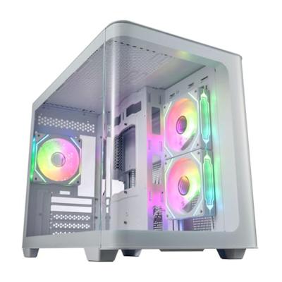 FSP Fortron POC0000244 Midi-tower Gaming-behuizing Wit Zijvenster FSP Fortron POC0000244 Midi-tower Gaming-behuizing Wit Zijvenster