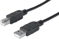 Manhattan 333382 hi-speed usb-apparaatkabel zwart - thumbnail