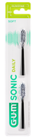 Gum Sonic Daily Batterij Tanden Opzetborstel Zwart - thumbnail