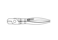 KS Tools 115.1039 Tang voor oorlos-slangklemmen, 230 mm - thumbnail