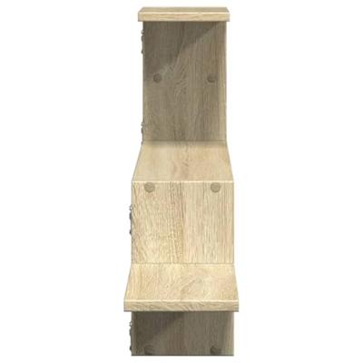 Wandschap 104x15x49 cm bewerkt hout sonoma eikenkleurig Wandschap 104x15x49 cm bewerkt hout sonoma eikenkleurig