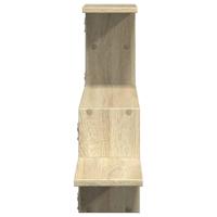 Wandschap 104x15x49 cm bewerkt hout sonoma eikenkleurig - thumbnail
