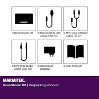 Marmitek BoomBoom 80 Bluetooth muziekontvanger Bluetooth versie: 3.0, A2DP 15 m Ondersteunt NFC - thumbnail