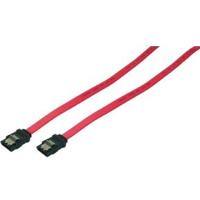 LogiLink CS0001 S-ATA-kabel met latch, 2x male, rood, 0,50M - thumbnail