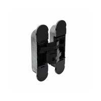 Intersteel zamak scharnier - 3D verstelbaar - 130x30 mm - zwart - thumbnail