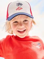 Jongens Pet Print Voorkant rood - thumbnail
