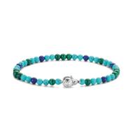 TI SENTO-Milano 2908TM Armband Beads zilver-blauwtinten 4 mm 19,5 cm - thumbnail