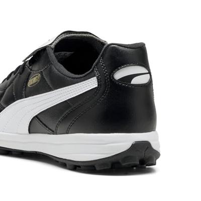 PUMA King Top Turf Voetbalschoenen (TF) Zwart Wit Goud PUMA King Top Turf Voetbalschoenen (TF) Zwart Wit Goud