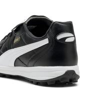 PUMA King Top Turf Voetbalschoenen (TF) Zwart Wit Goud - thumbnail