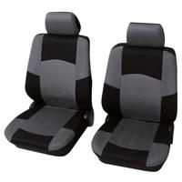 Petex 24271518 Classic Autostoelhoes 6-delig Polyester Zwart, Grijs Bestuurder, Passagier - thumbnail