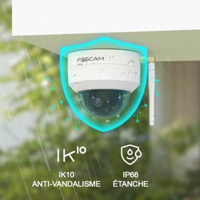Foscam D4Z Dual Band WiFi PTZ beveiligingscamera - thumbnail