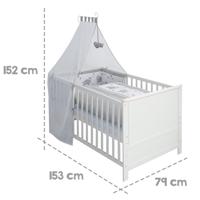 roba Kinderbed 70 x 140 cm (Jumbo Twins grijs) - thumbnail