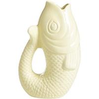 Vaas Koi - off-white - keramiek - 21x13x9 cm - Leen Bakker - thumbnail