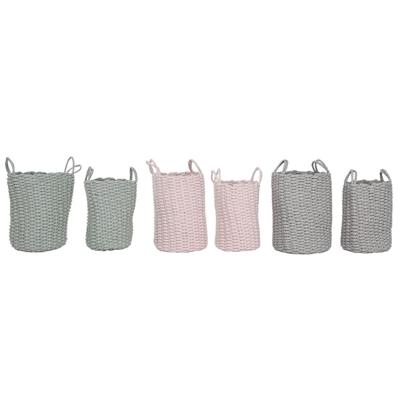 Basket spelset Home ESPRIT Groen Grijs Roze Touw 30 x 30 x 43 cm 2 Onderdelen (3 Stuks) Basket spelset Home ESPRIT Groen Grijs Roze Touw 30 x 30 x 43 cm 2 Onderdelen (3 Stuks)